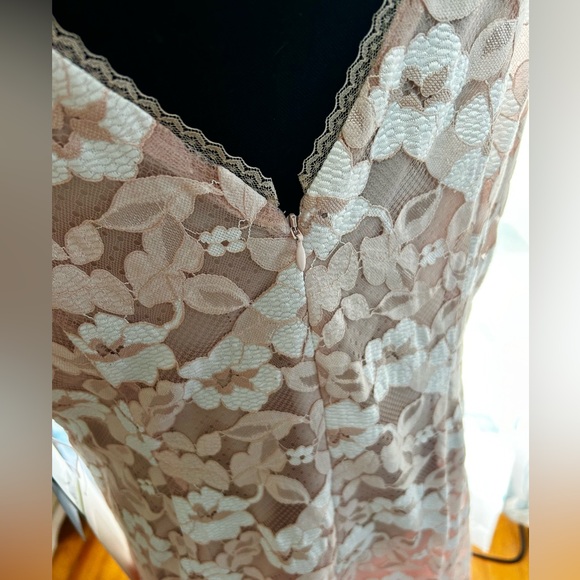 Adriana Papell floral overlay dress sz 16 - Picture 7 of 10